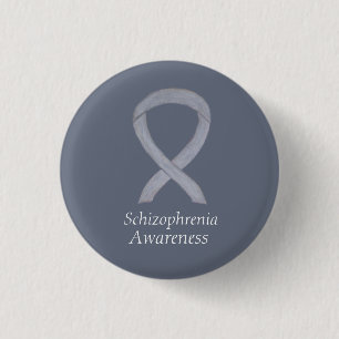 Schizophrenia Awareness Ribbon Custom Pins
