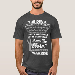 Schizophrenia Warrior Shirt I Am The Storm Ribbon 