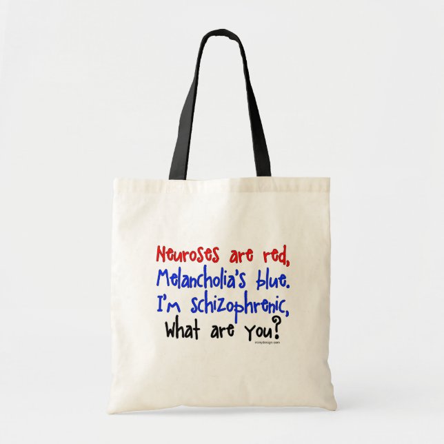 Schizophrenic Humour Bags (Front)