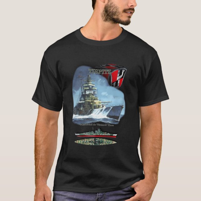 Schlachtschiff Tirpitz T-Shirt (Front)