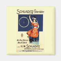 Schladitz-Fahrräder Vintage Bicycle Poster