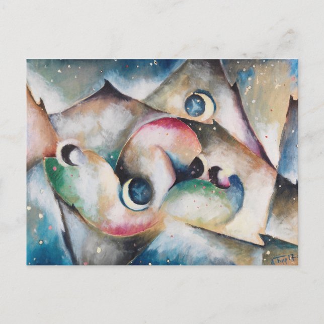 Schlafende Gestaltenin Nachflicher by Arnold Topp Postcard (Front)