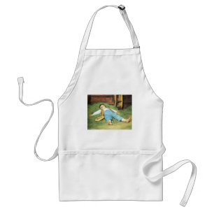 Schlafender Knabe im Heu Boy Sleeping in Hay Standard Apron