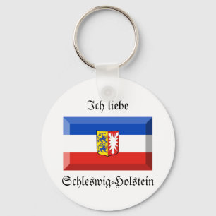 Schleswig-Holstein Flag Gem Keychain