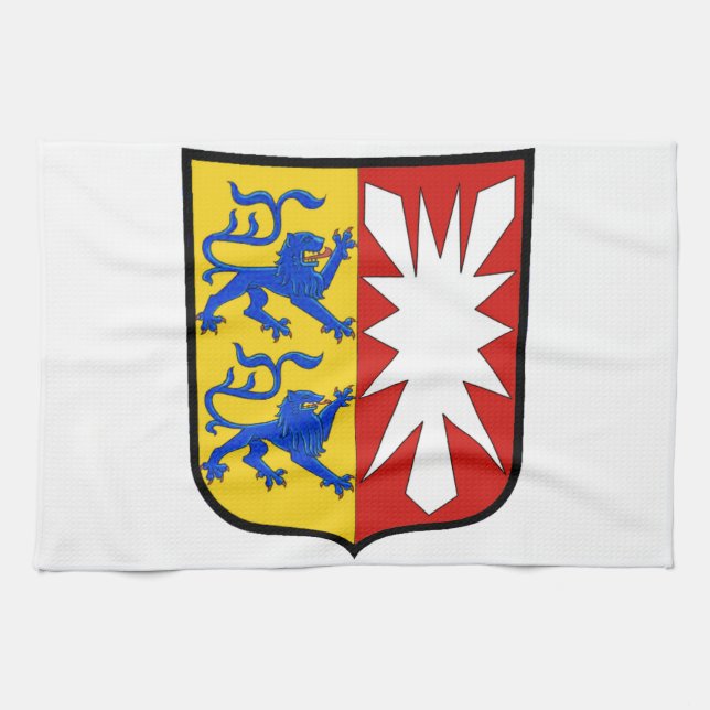 Schleswig Holstein (Germany)  Coat of Arms Kitchen Towel (Horizontal)