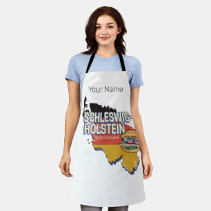 Schleswig-Holstein Germany Federal State Map Apron