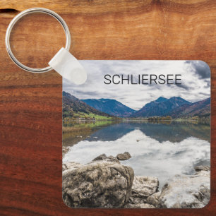 Schliersee Bavaria Lake Germany Panorama Souvenir  Keychain