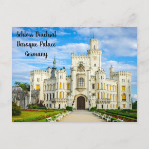 Schloss Bruchsal Baroque Palace – Germany Postcard