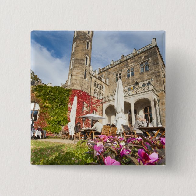 Schloss Eckberg Castle, Germany 2 Inch Square Button (Front)