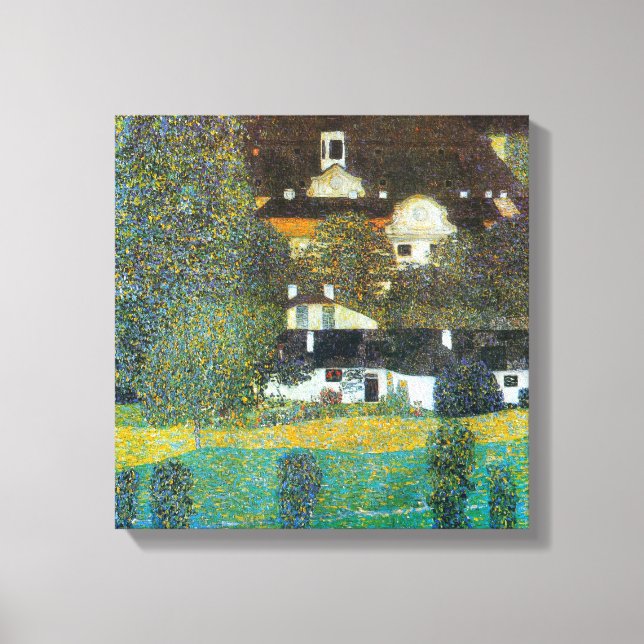 Schloss Kammer on the Attersee II By Gustav Klimt Canvas Print (Front)