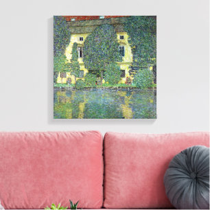 Schloss Kammer on the Attersee III By Gustav Klimt Canvas Print