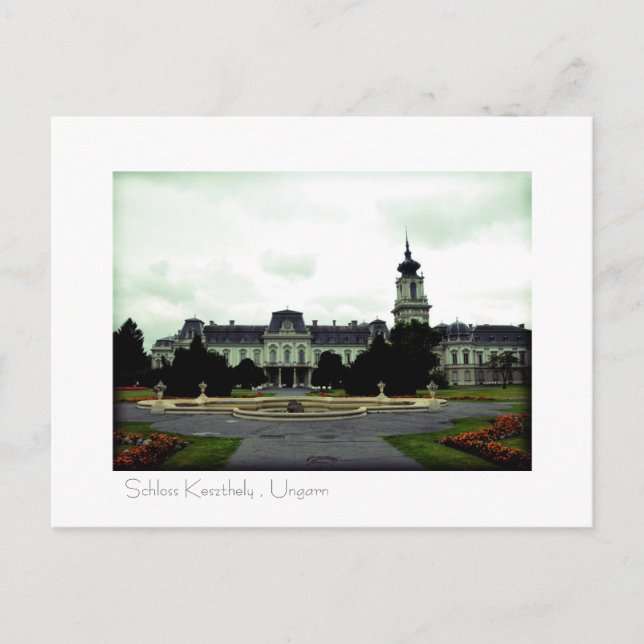 Schloss Keszthely , Ungarn Postkarte Postcard (Front)