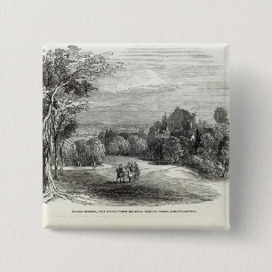 Schloss Rosenau, near Coburg 2 Inch Square Button