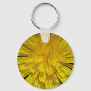 Schlüsselanhänger gelbe Wildblütenmitte Keychain