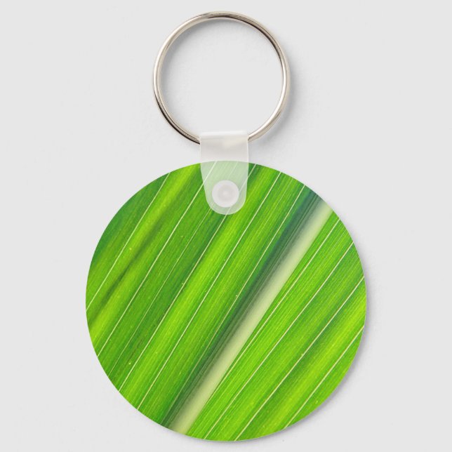 Schlüsselanhänger hellgrünes Maisblattdesign Keychain (Front)