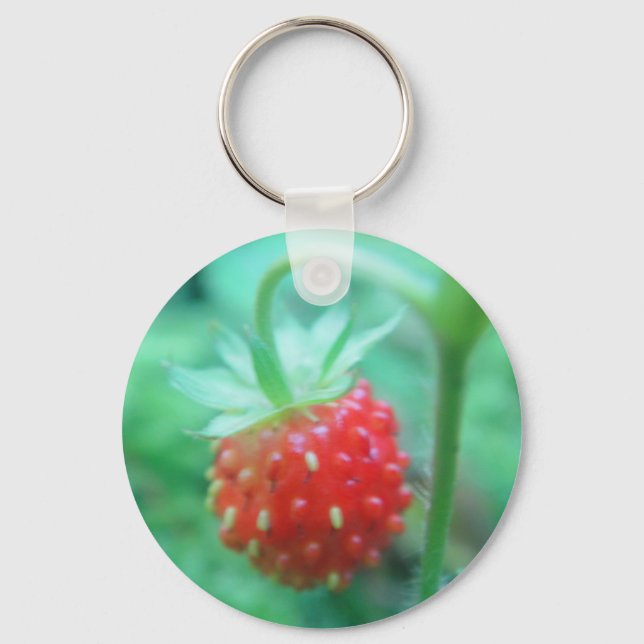 Schlüsselanhänger kleine Walderdbeere Keychain (Front)