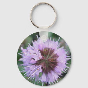 Schlüsselanhänger lila Blütenkugel Keychain
