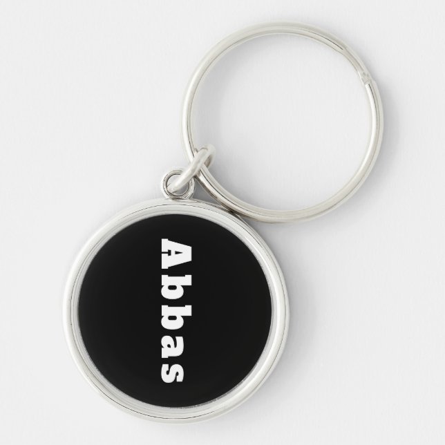 Schlüsselanhänger mit Namen Abbas Keychain (Front)