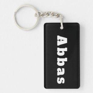 Schlüsselanhänger mit Namen Abbas Keychain
