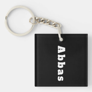 Schlüsselanhänger mit Namen Abbas Keychain