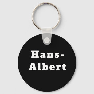 Schlüsselanhänger mit Namen Hans-Albert Keychain