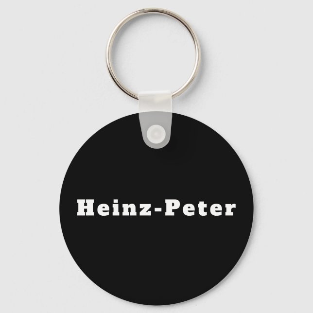 Schlüsselanhänger mit Namen Heinz-Peter Keychain (Front)
