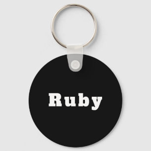 Schlüsselanhänger mit Namen Ruby Keychain