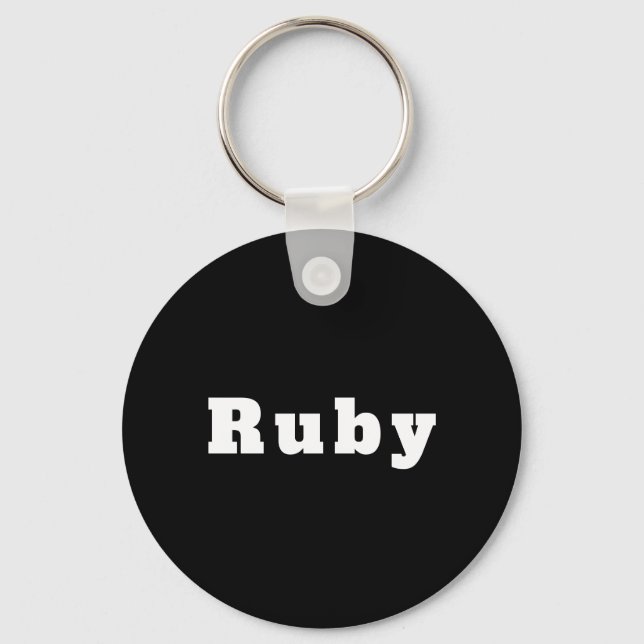 Schlüsselanhänger mit Namen Ruby Keychain (Front)