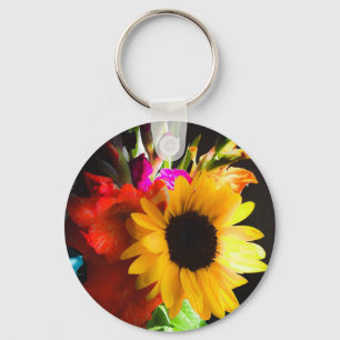 Schlüsselanhänger, Motiv Sonnenblume Keychain