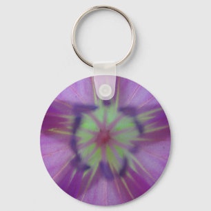 Schlüsselanhänger violett-gelber Blütenstern Keychain
