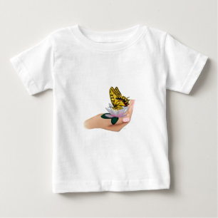 Schmetterling in Hand Baby T-Shirt