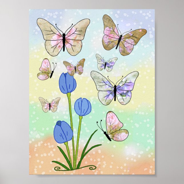 Schmetterlingsbild Poster (Front)