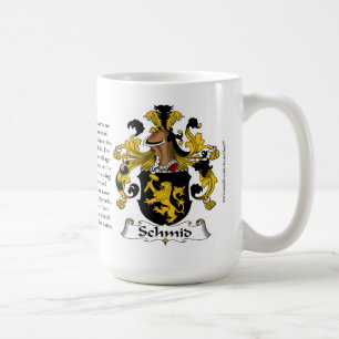 Schmid, the Origin, the Meaning and the Crest Coffee Mug