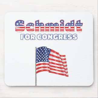 Schmidt for Congress Patriotic American Flag Mouse Pad