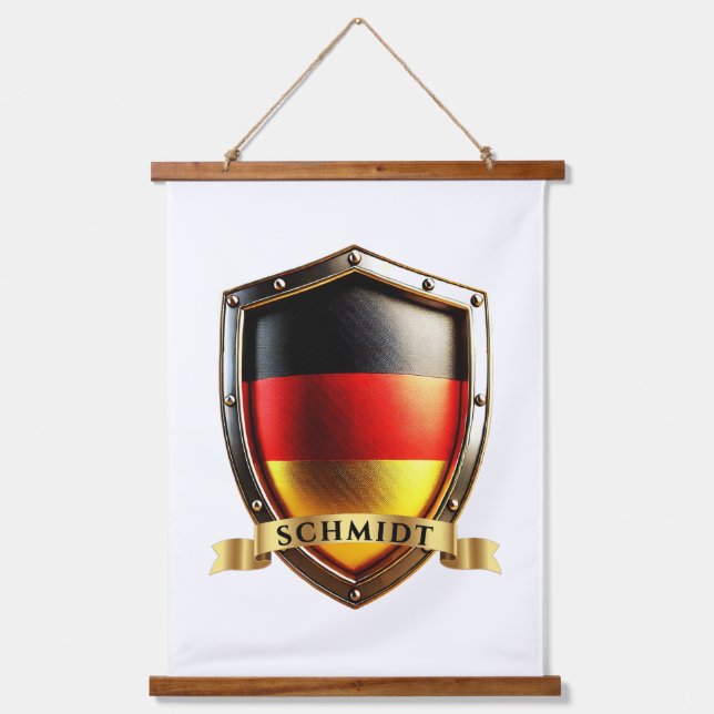 Schmidt Germany Heritage Shield Hanging Tapestry (Front)