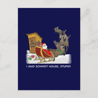 Schmidt House Funny Christmas Postcard