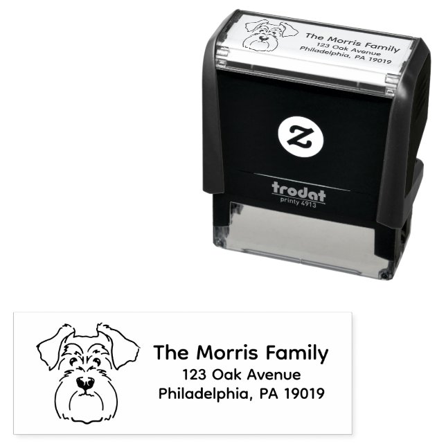 Schnauzer Address Stamp (In Situ)