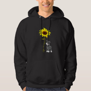 Schnauzer Are My Sunshine Sunflower Schnauzer Mom Hoodie