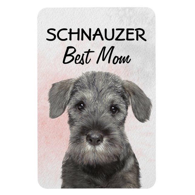 Schnauzer Best Mom Magnet (Vertical)