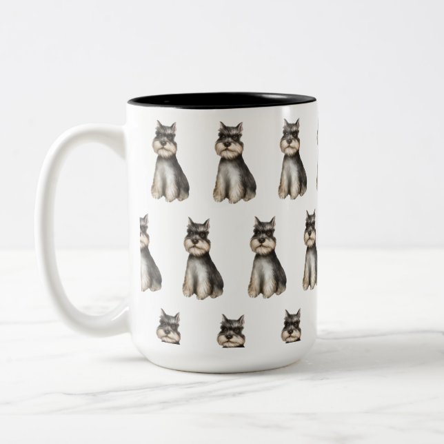 Schnauzer Café Mug (Gauche)