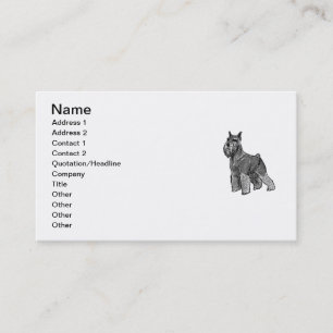 Schnauzer Cards Template