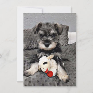 Schnauzer Carte de remerciements