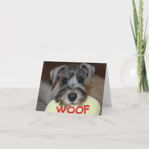 Schnauzer Carte pour notes