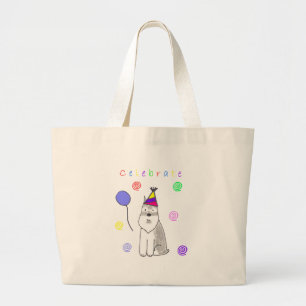Schnauzer Celebrate Large Tote Bag