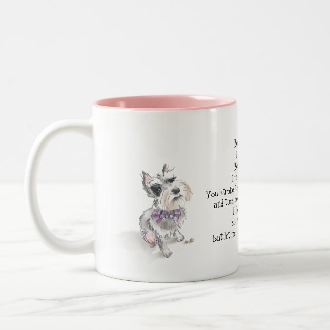 Schnauzer Chien Mug (Gauche)