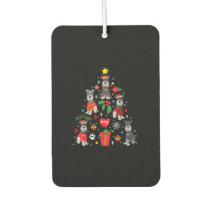 Schnauzer Christmas Tree Ornament Funny Pet Dog Air Freshener