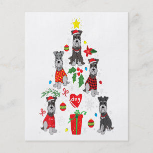 Schnauzer Christmas Tree Ornament Funny Pet Dog Flyer