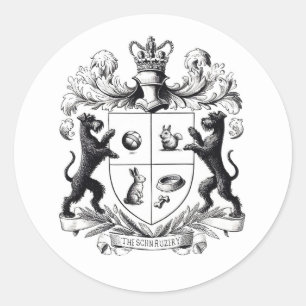 Schnauzer Coat of Arms Sticker