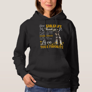 Schnauzer Dear Daddy Thank You For Being My Daddy Hoodie