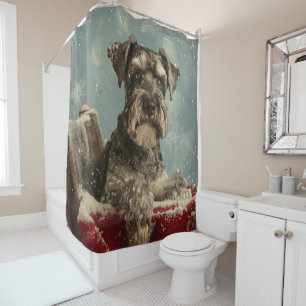 Schnauzer Dog Christmas Festive